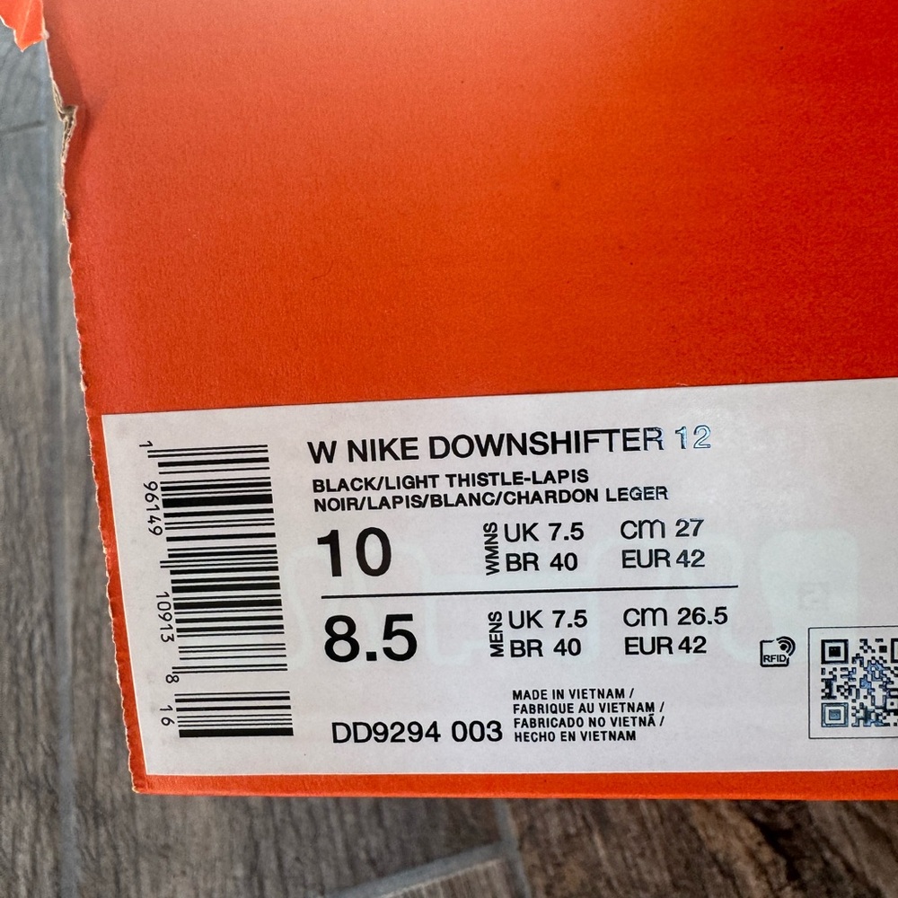 Brand New Nike Women’s Downshifter 12 “Black Lapis” Running Shoes DD9294 003 - Picture 8 of 8